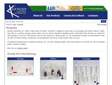 Tablet Screenshot of genesisindustriesinc.com